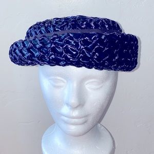 Vintage Navy Woven Hat